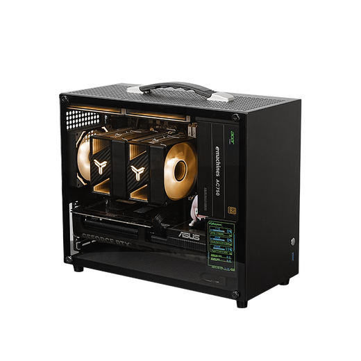 ASUS R5 9600X/RTX5060/RX9060XT/7500F/RX7650GRE high-end mini ITX desktop assembly computer host e-sports game live broadcast DIY complete machine configuration six丨9600X丨ASUS RTX5060