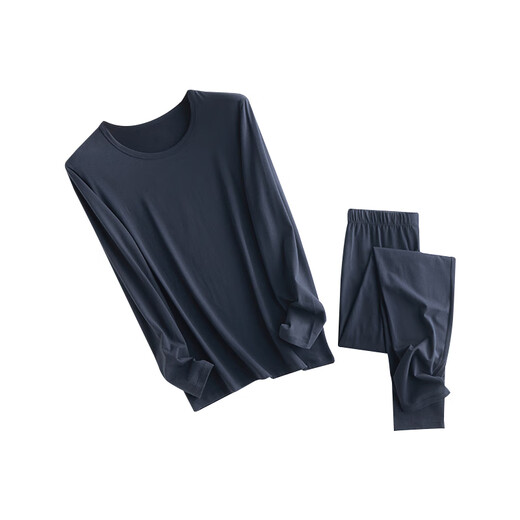 Jingshu Cotton Jingdong's own brand warm light warm underwear high elasticity and quick warmth men's pure cotton thermal suit 3XL