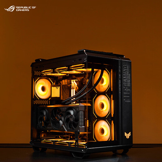 ASUS RTX5090D graphics card i9 14900KF/9800X3D ROG family bucket 5080/5090 console game special subsidy diy assembly computer desktop complete host R7 9800X3D+RTX5090 D丨Configuration 2 single host