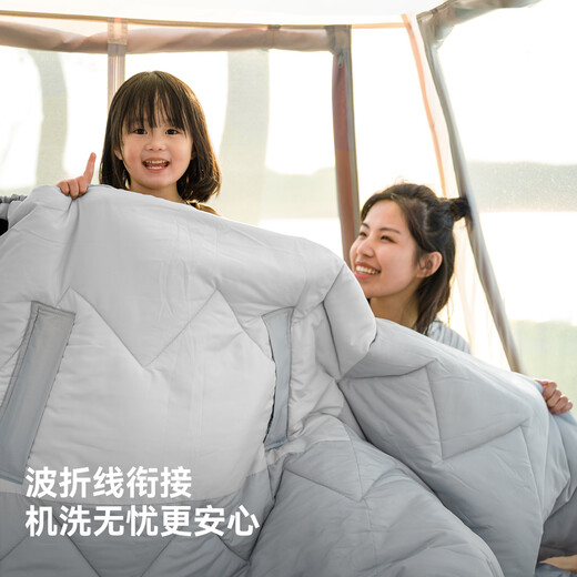 Pelliot outdoor sleeping bag for adults in autumn and winter to prevent cold and dirty camping portable four-season travel 165030023 gray 2.4kg