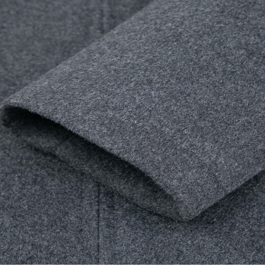 MONTAGUT French Cashmere Jacket Men's Middle-aged Business Casual Solid Color Wool Wool Short Autumn and Winter Dad Jacket Gray L 170/88A