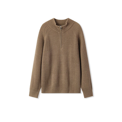 Semir Senrou|Sweater men's winter woolen sweater half-cardigan sweater for couples 101724107206