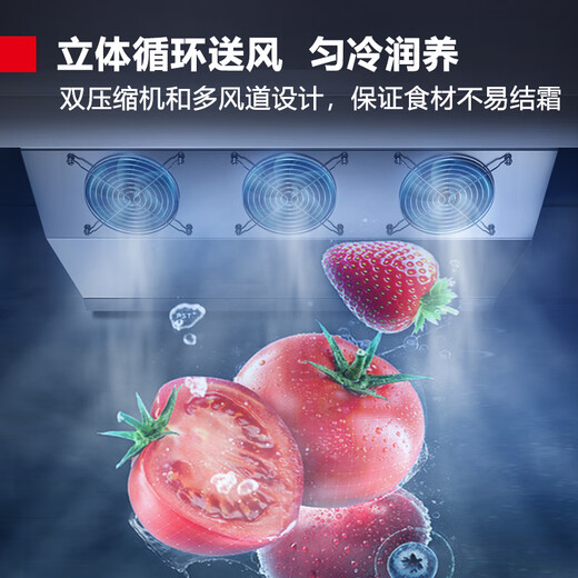 DEMASHI four-door refrigerator commercial air-cooled frost-free four-door freezer vertical refrigeration freezer-20 four-door high-end refrigerator 900L BG-900F-4W upper refrigeration and lower freezing