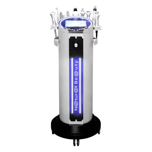 Silver Brown Skin Management Comprehensive Instrument Small Bubble Beauty Instrument Facial Cleansing Blackhead Absorbing Beauty Salon Special Instrument Third Generation Silver Brown Large Bubble Metal Probe + Detection