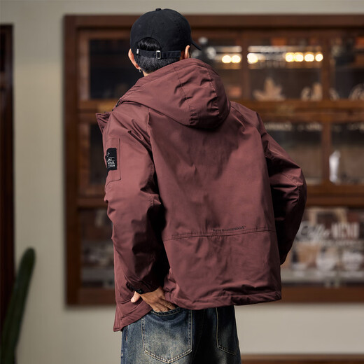 JEEP SPIRIT American Workwear Jacket Men's Autumn and Winter New Cotton Jacket Retro Cotton Jacket Thickened Jacket Cotton Clothes 1119 Military Green Cotton Style 4XL 180-195Jin Jin is equal to 0.5 kg