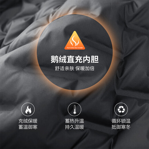 Dances with Wolves Goose Down Liner Baseball Collar Wool Jacket Men's 2025 Autumn and Winter New Warm Men's Jacket 1003 Black 001 XL (180)