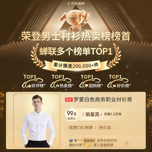 ROMON solid color business professional formal wear men's white shirt work jacket long-sleeved shirt men CS108 white 2XL