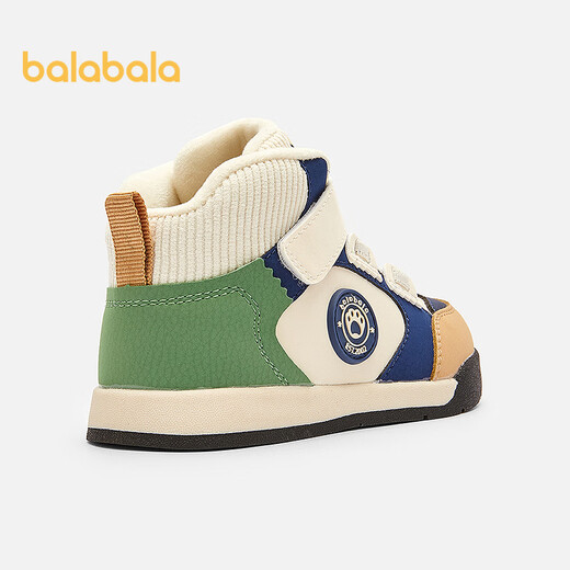Balabala children's shoes children's sneakers for boys and girls toddler shoes 2025 autumn and winter plus velvet casual shoes trend 209425145207