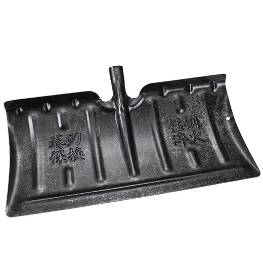 Cast solid snow shovel snow shovel push snow board deicing shovel artifact snow household manganese steel thickened snow removal tool 1.2 wooden handle