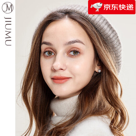 JIUMU beret women's autumn and winter Korean version thickened and warm Japanese painter hat retro bud hat camel M one size fits all_58C