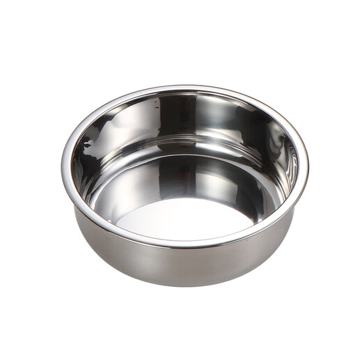 Thickened stainless steel cake plate flat bottom round plate commercial steamed cake plate steamed egg cool leather plate cake mold steamed cake plate silver steamed egg plate (large size) 1 piece 20cm