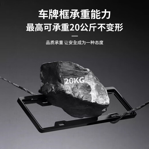 Beifote New Traffic Regulations License Plate Frame Thickened Aluminum Alloy License Plate Frame Car Plate Protector License Plate Frame Blue License Pair