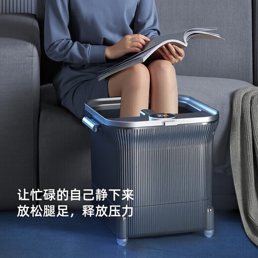 Mrs. Monkey Foot Bathtub Electric Foot Bath Heated Fully Automatic Massage 2025 Practical Foot Basin Intelligent Constant Temperature Knee Therapy Home Birthday Gift Gift for Parents Upgraded Automatic Roller + Leakage Protection + Constant Temperature Shower + Smart Digital Screen Birthday Gift for Mom, Dad, Ladies and Elders Practical High-end Health Care