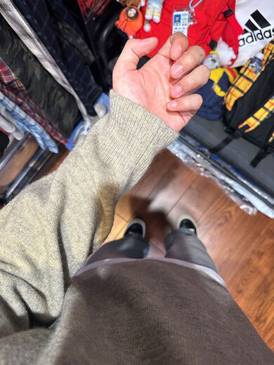 Xiaohongshu's hot style American retro Henry collar sweater for men in autumn and winter, lazy sweater with cleanf inner layer, gray upgraded version S S