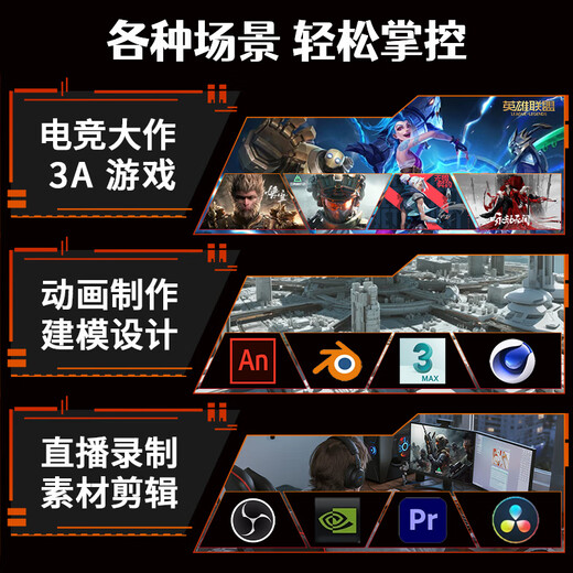 MSI B760M with Core i5 14600kf/13400F/13490F/5060/5060TI Game Delta Mobile E-Sports Live Design Computer Host DIY Complete Machine Customer Customized Host 3