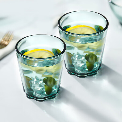 Corning 4-head heat-resistant glass water cup milk glass wine glass can be put into the microwave oven 4 water cups