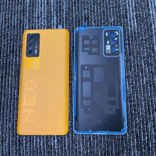 Suitable for Iqooneo5 original glass back cover Iqooneo5 battery back cover mobile phone rear screen middle frame iQOONeo5 original back cover orange with frame lens