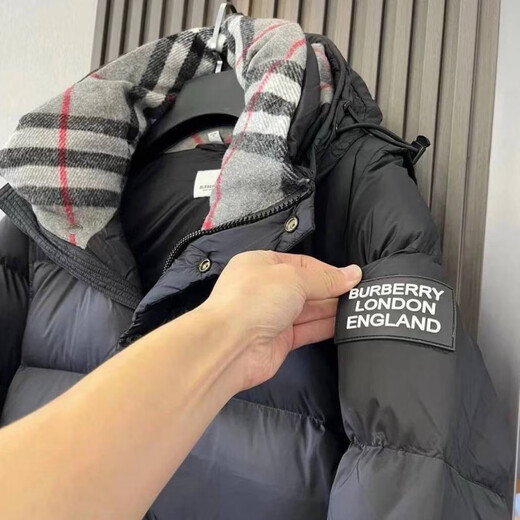 B PRORSUM Burberry Removable Sleeve Clothes Burberry B Li Fashion Super Fried Casual Winter Thickened Clothes XL