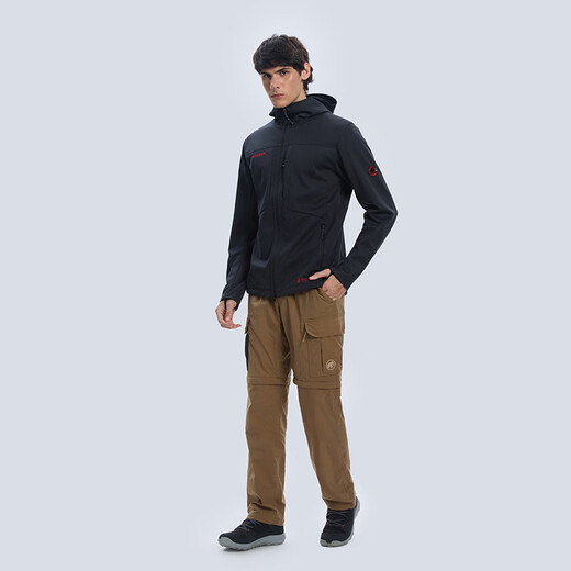 MAMMUT 25th Anniversary Ultimate VIII Men's Outdoor Windproof and Breathable Jacket GTX Red Label Soft Shell Black M