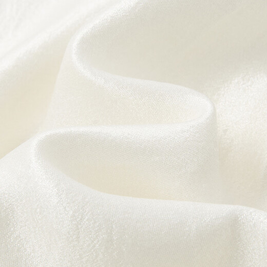 Demana shiny silk autumn temperament V-shaped flower decoration small stand-up collar shirt puff sleeve shirt women's top