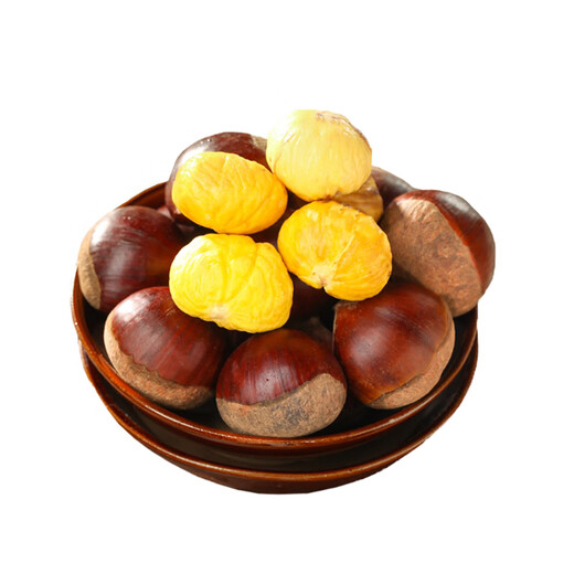 Jingxiansheng Dandong fresh chestnut, net weight 4.5Jin Jin is equal to 0.5kg, pink and glutinous sweet single fruit 27mm+, artificially selected, straight from the source