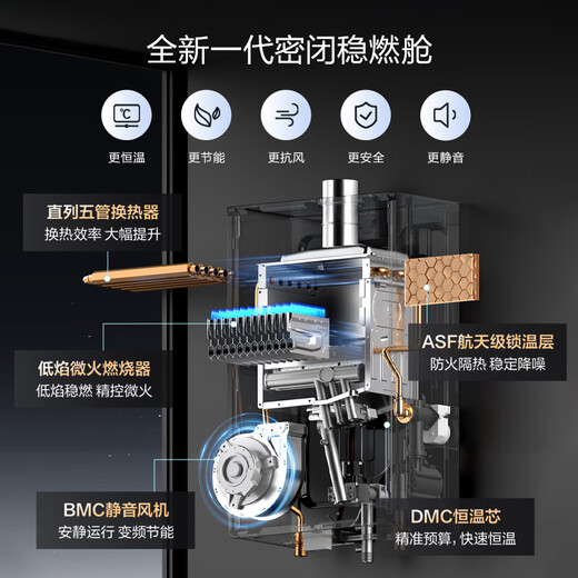 Haier Silent King KL7GT zero cold water 16-liter gas water heater natural gas full-state noise reduction first-level constant temperature household small volume large water volume trade-in for new home installation