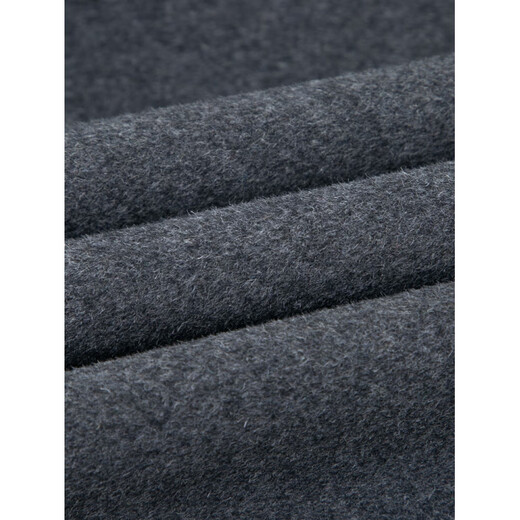 MONTAGUT French Montagut Cashmere Jacket Men's Middle-aged Business Casual Solid Color Wool Wool Short Autumn and Winter Dad Jacket Gray S 165/84A