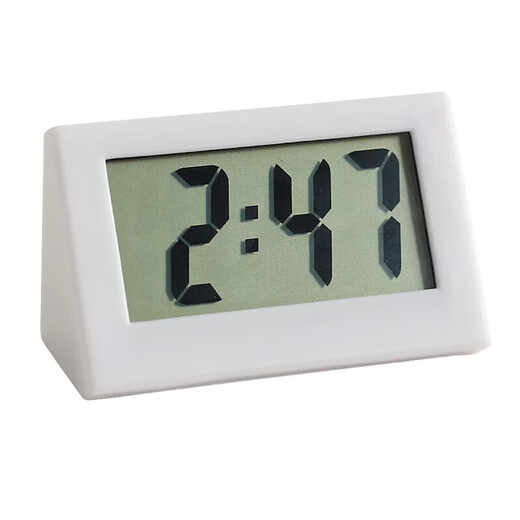 Mini Desktop Clock Ins Style Desktop Electronic Watch Cute Compact Student Interior Decoration Alarm Clock Black Model Desktop Alarm Clock