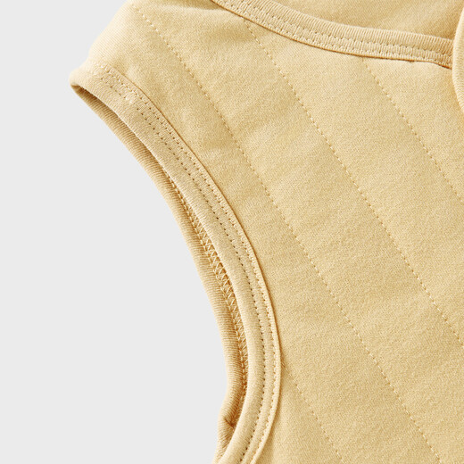 Tongtai (TONGTAI) baby vest autumn and winter pure cotton quilted men's and women's baby clothes vest vest vest top yellow 66cm