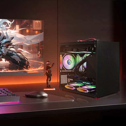 Colorful RTX 5060 Ti mini itx desktop mini assembly computer host design rendering video clip 3D modeling productivity tool game machine 14490F RTX5060 itx mini host