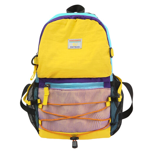 Yookdd children's backpack new men and women outdoor travel hiking mountain climbing sports mountaineering backpack ultra-light student school bag backpack blue with yellow