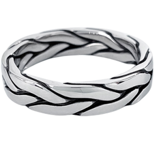 Beijing Gold Trading Center Co., Ltd. Platinum solid electric black gold twist minimalist fixed mouth ring as a Mid-Autumn Festival gift for mother's love mother's lover's birthday Twist minimalist fixed mouth ring (approximately 12.88g)