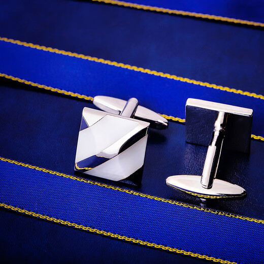 KFLK men's cufflinks, French cuff nails, shirt metal cuff nails, high-end shirt buttons, business gift cuff buttons, white