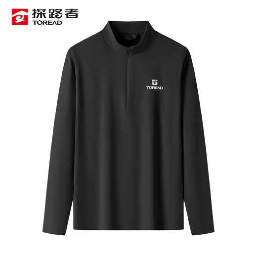Pathfinder (TOREAD) shopping mall same style long-sleeved T-shirt 25 autumn and winter couples moisture-absorbent, quick-drying, skin-friendly, high-elastic and warm T-shirt TAJJAN91267