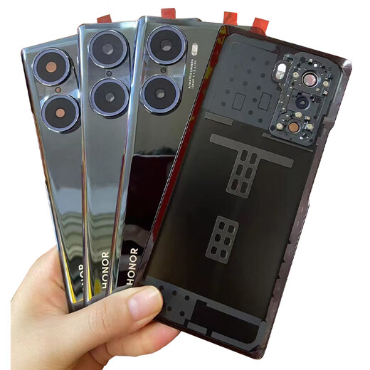 A Suitable for original rear screen mobile phone glass back shell battery cover Honor 60pro original black jade green back cover with mirror