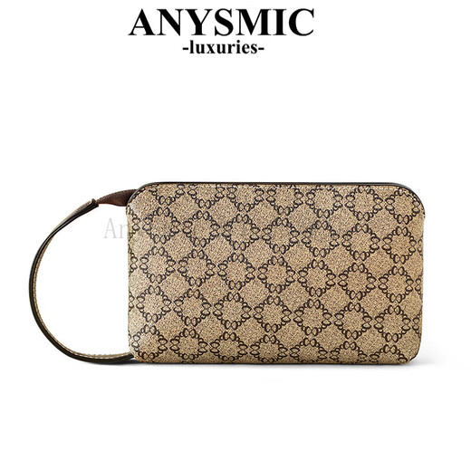 ANYSMIC luxury high-end brand bag women's bag clutch bag spring and summer new fashion versatile hand bag multi-functional mobile phone bag brown