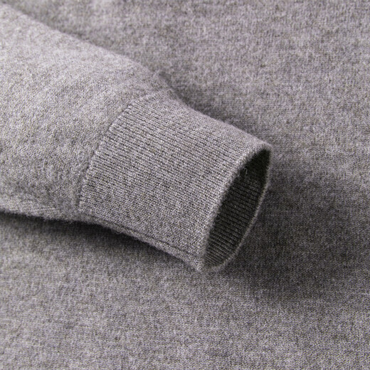 Shanshan (FIRS) 100% sheep wool sweater men's autumn and winter thickened warm semi-worsted easy-care business casual sweater