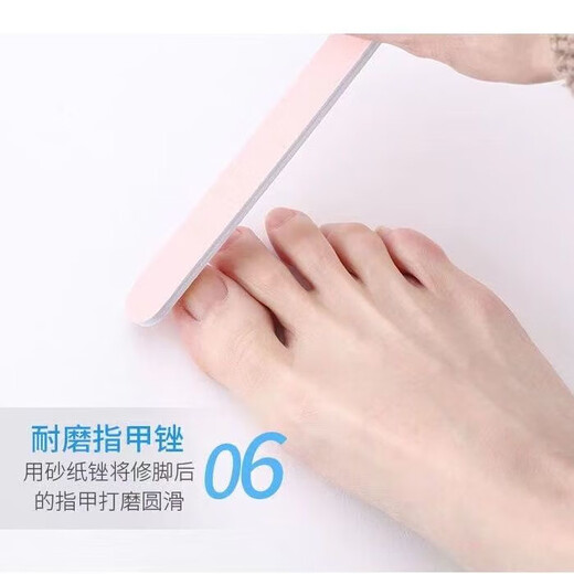 Foot grinder to remove dead skin, double-sided foot rub artifact set, remove dead skin, pedicure, remove calluses, remove calluses, rub feet and heels, blue pedicure 8-piece set, 1 piece