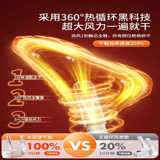 German MUJU shoe dryer for household students' shoes drying, deodorizing, UV-baked shoe warmers, shoe drying artifact, top with ozone model, quick heat drying + deep ozone