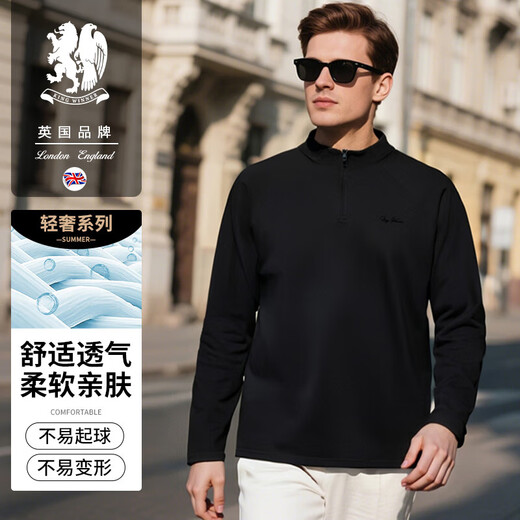 KING WINNER long-sleeved T-shirt men's double-sided velvet half-zip outdoor base 2025 autumn sports raglan sleeve cycling jersey long-sleeved dark gray M
