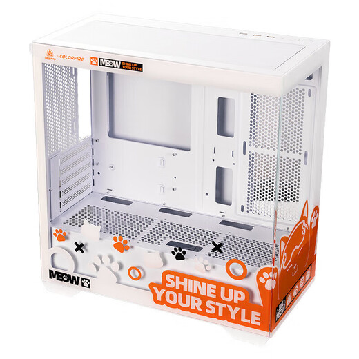 Colorful Orange Cat customized host Core i5 13400F RTX5060Ti graphics card desktop computer 4060Ti chicken game AI live broadcast design DIY assembly machine equipped with three丨i5 13400F丨RTX5060 8G丨32GB memory