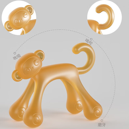 Beingmate Baby-Beißring, Backenzahnstab, Baby-Komfortspielzeug, Anti-Ess-Hand- und Zahnkaugummi, 2-teiliges Set, Oralperiode für mehr als 4 Monate