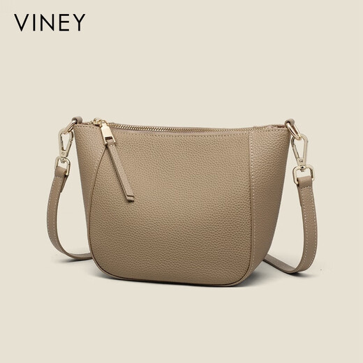 Viney bag women's leather cross-body dumpling bag light luxury commuter shoulder bag birthday gift high-end gift to girlfriend and wife
