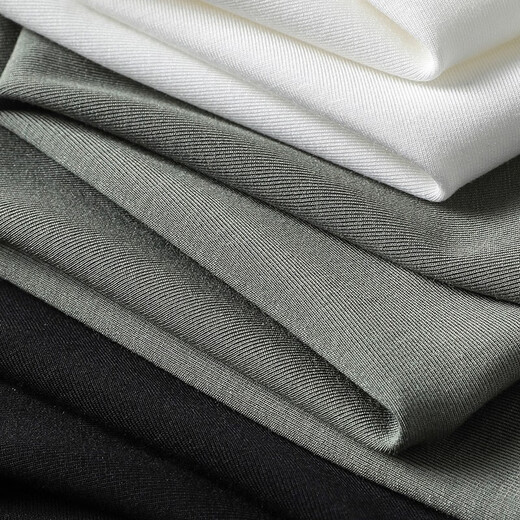 ROSURE S DENZEL 240712001 Luxurious old money style customized fabric Henry collar men's casual pullover sweatshirt bottoming shirt moonlight white one size 50