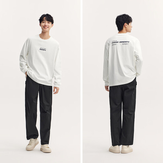 Semir long-sleeved T-shirt men's heavyweight loose bottoming top printed couple wear autumn inner and outer wear 101524101211