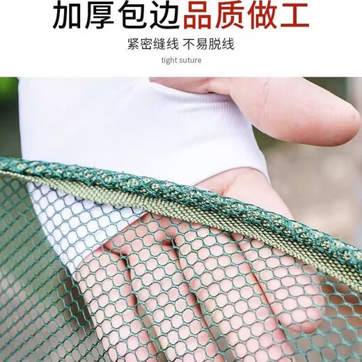 Open folding fishing pot and shrimp pot, round fishing net, lifting net, moving net, platform net, fishing net, lobster net, catching fish and moving kite, upper mouth 1 meter, lower mouth 80, height 40 cm (5 gifts included)