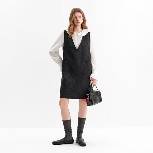 Fan Silan double-layer doll collar embroidered sweet age-reducing shirt 2025 winter new inner shirt 4526 Angel White M