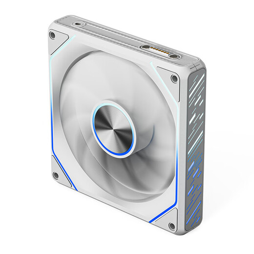 Patriot (aigo) Xingcan Lanyue PRO white reverse leaf triple bag ARGB lighting effect divine light synchronization chassis fan 12CM cable-free magnetic splicing PWM temperature control
