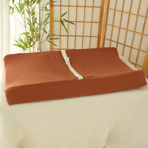 MPPMCK cross-border baby changing table pad cover pure cotton crepe fabric is more breathable and soft baby changing table pad J19 (excluding inner pad) 78*40*10