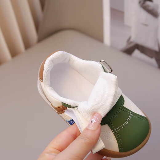 YEEHOO FASHION British baby boy soft-soled toddler shoes new trendy baby sneakers red 25 inner length 15.5cm